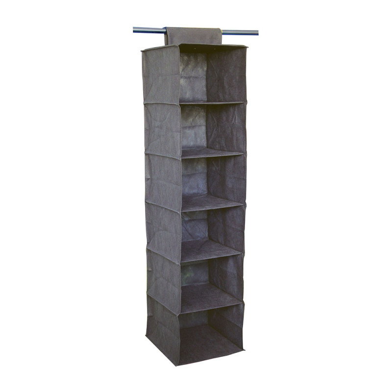 Estantería 6 estantes 30x30x120cm tejido sin tejer mondex Estantería 6 estantes 30x30x120cm tejido sin tejer mondex
