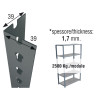 Perfil sclick p/40 2000mm gris. simon rack