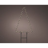 Estaca microled en forma de pino, para exterior, 18x0,6x27cm. lumineo