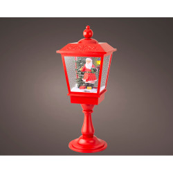 Farol papa noel con movimiento y música