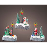 Figura navideña led con farola, 3 modelos