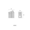 Cierre condenable 50 x 60 inox derecha