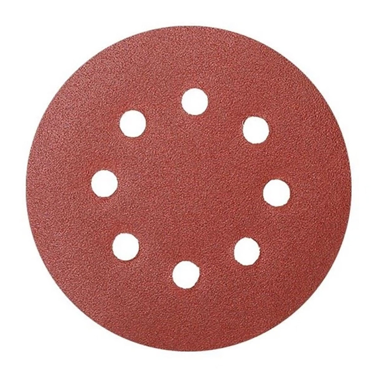 Disco adhesivo oxido de aluminio ø125mm, juego 5unid. workpro Disco adhesivo oxido de aluminio ø125mm, juego 5unid. workpro