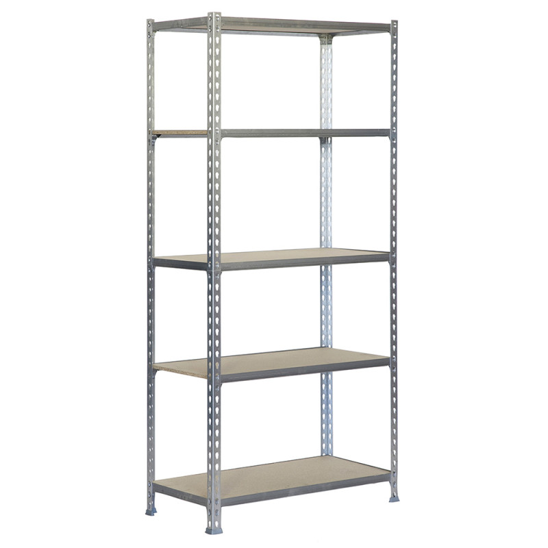 Estantería madera 167.4x71x31cm 5b galva/madera 75kg simon rack Estantería madera 167.4x71x31cm 5b galva/madera 75kg simon rack