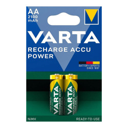 Pila varta recargable accu power aa - hr6 2100 ma (blister 2 uds) ø14,5 x 50,5 mm