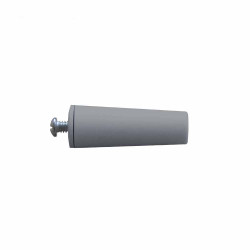Tope para persiana gris largo 60 mm