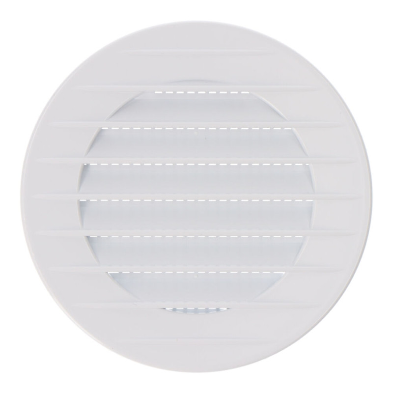 Rejilla ventilación redonda empotrable con mosquitera ø70mm abs blanca Rejilla ventilación redonda empotrable con mosquitera ø70mm abs blanca