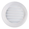 Rejilla ventilación redonda empotrable con mosquitera ø70mm abs blanca