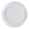 Rejilla ventilación redonda empotrable con mosquitera ø120mm abs blanca