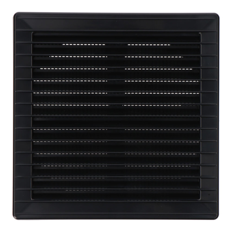 Rejilla ventilación cuadrada empotrable ajustable ø 80-150 con mosquitera 170x170x11,5mm abs gris antracita Rejilla ventilación cuadrada empotrable ajustable ø 80-150 con mosquitera 170x170x11,5mm abs gris antracita