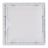 Tapa de registro cuadrada empotrable abs 15x15cm blanca