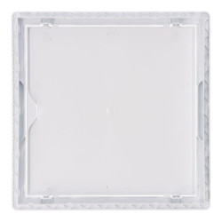 Tapa de registro cuadrada empotrable abs 20x20cm blanca