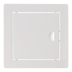 Tapa de registro cuadrada empotrable acero 15x15cm blanca