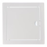 Tapa de registro cuadrada empotrable acero 20x20cm blanca