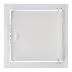Tapa de registro cuadrada empotrable acero 20x20cm blanca