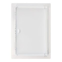 Tapa de registro rectangular empotrable acero 20x30cm blanca