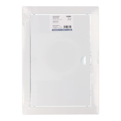 Tapa de registro rectangular empotrable acero 20x30cm blanca