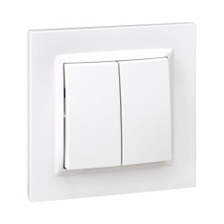 Doble conmutador blanco