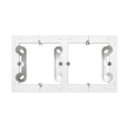 Caja de superficie doble blanco