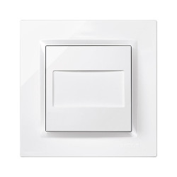 Tapa ciega blanco