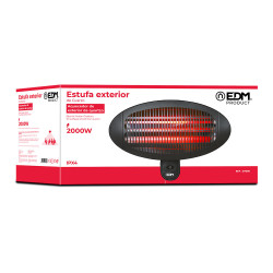 Estufa de cuarzo de exterior - 2000w - edm