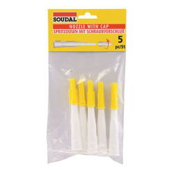 Cánula para silicona, 5 uds