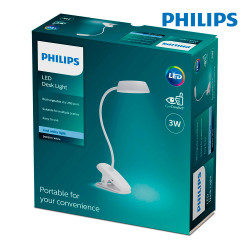 Flexo pinza led 3 w 4.000 k blanco