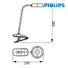Flexo pinza led 3 w 4.000 k blanco