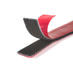 Cinta alfa-lok lineal de gancho, negra, 25 mm x 3 m