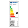 Aplique led oval blanco 9 w 4000 k luz dia ip65 21,2 x 11,8 x 6,6 cm