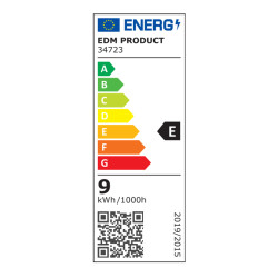 Aplique led oval rejilla exterior 9 w 1066 lm 4000k ip65 11,8 x 21,2 x 9 cm