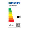 Aplique led circular blanco 12 w 4000k luz día ip65 ø19,2 x 7,2 cm