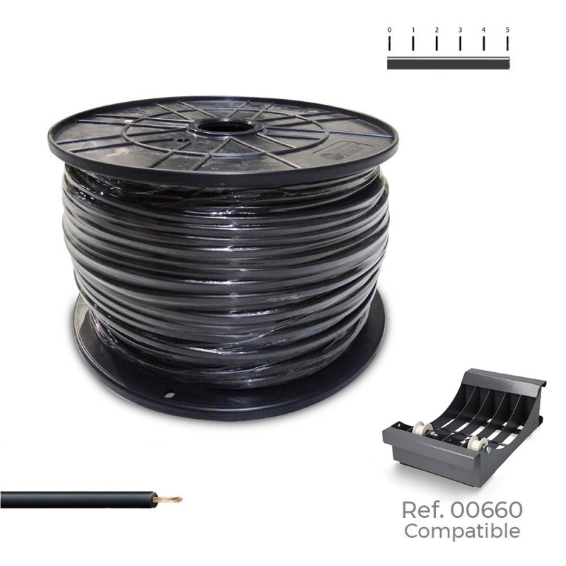Cablecillo h07z1-k 1,50 mm² negro, 500 m. ( bobina mediana ) Cablecillo h07z1-k 1,50 mm² negro, 500 m. ( bobina mediana )