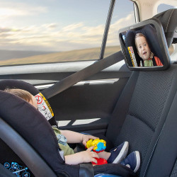 Espejo retrovisor de bebé para asiento trasero