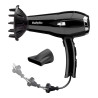 Secador de pelo 2000w negro con cable retráctil