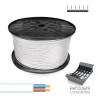 Manguera plana 2 x 1,50 mm² blanca, 200 m. (bobina grande)
