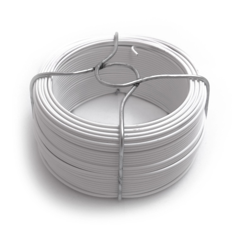 Alambre forrado blanco n° 6 - 1,40mm x 50m - 240g Alambre forrado blanco n° 6 - 1,40mm x 50m - 240g