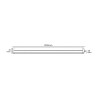 Regleta led 36 w 4.000 k luz día 3.820 lm 120 x 4,6 x 5,1 cm