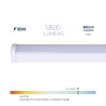 Regleta led 18 w 6.400 k luz fría 1.820 lm 60 x 4,6 x 5,1 cm