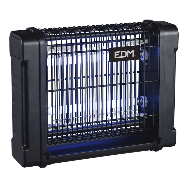Mata insectos profesional eléctrico 2x6w 30m² 31,6x10x26,5cm 340° color negro edm Mata insectos profesional eléctrico 2x6w 30m² 31,6x10x26,5cm 340° color negro edm