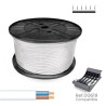 Manguera plana h03vvh2-f 2 x 0,75 mm² blanca, 400 m. (bobina grande)