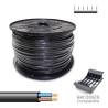 Manguera plana h03vvh2-f 2 x 0,75 mm² negra, 400 m. (bobina grande)