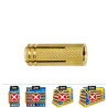 Taco de latón me m12 ø15 x 40 mm (caja 25 unid)