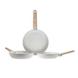 Set 3 sartenes alu forjado, ø 18 - 22 - 26 cm