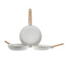 Set 3 sartenes alu forjado, ø 18 - 22 - 26 cm
