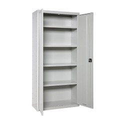 Armario multiusos 2 puertas 4 baldas, 80 x 40 x 180 cm