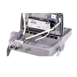 Foco proyector led 150 w 4000 k 21.000 lm 220 - 240 v ip66 ik08 ral7037, driver y leds philips, luz dia