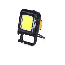 Linterna llavero multifuncional cob 6 w, medida 45 x 21,5 x 62 mm