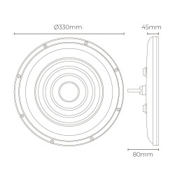 Campana led 200 w 20.000 lm 6400 k 90° ip65