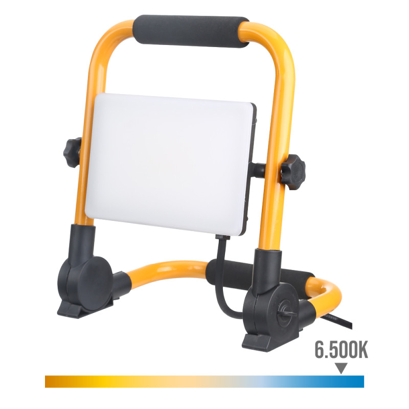 Foco proyector led con pie 50 w 5400 lm 6000 k luz fria 26 x 17,53 x 28,38 cm Foco proyector led con pie 50 w 5400 lm 6000 k luz fria 26 x 17,53 x 28,38 cm